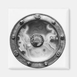 Paten mit einer Medaillonschilderung dauern Magnet