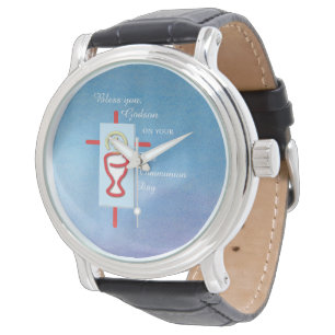 Patenkind, Erste heilige Kommunion, Blau Armbanduhr
