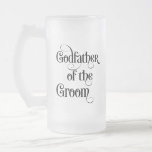 Patenonkel des Bräutigams mattiertes Glas Bierkrug Mattglas Bierglas