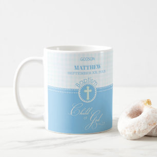 Patensohn Taufe Blau Kind Gottes Personalisiert Kaffeetasse
