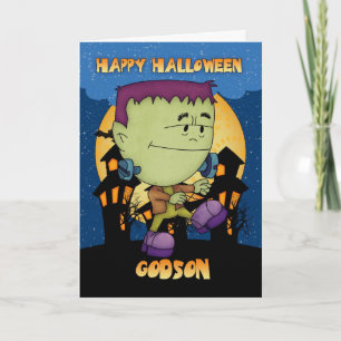 Patensohnhalloween-Karte mit frankie Monster Karte
