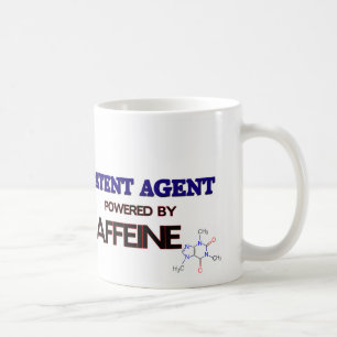 Patent-Agent angetrieben durch Koffein Kaffeetasse