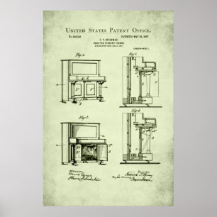 Patent - Aufrechtstehendes Klavier - Poster