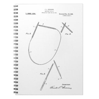 Patent für Stricknadeln von 1918 Notizblock