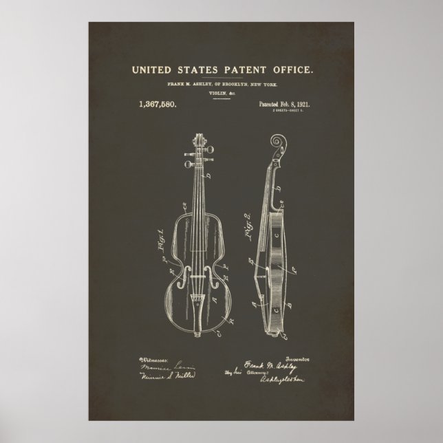 Patent - Geige - Plakat (Vorne)