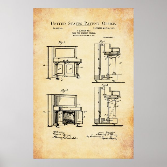 Patent - Klavier - Plakat (Vorne)