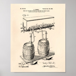 Patent-Kunst altes Peper des Poster