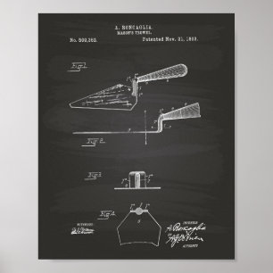 Patent-Kunst-Tafel des Maurers des Trowel-1893 Poster