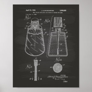 Patent-Kunst-Tafel des Nagellack-Applikatorn-1963 Poster