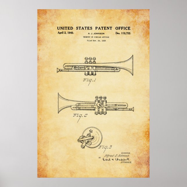 Patent - Trumpet - Plakat (Vorne)