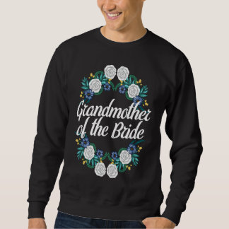 Patentante der Braut Blumenkranz Junggesellinnenab Sweatshirt