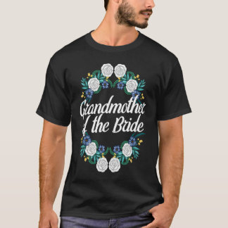 Patentante der Braut Floralkranz Brautparty T-Shirt