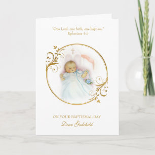 Patentenkind Taufkleid Baby Junge Taufe Segen Karte