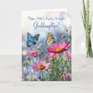 Patentochter Muttertag mit Gartenblumen  Karte