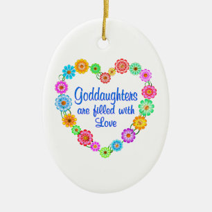 Patenttochter-Liebe Keramik Ornament