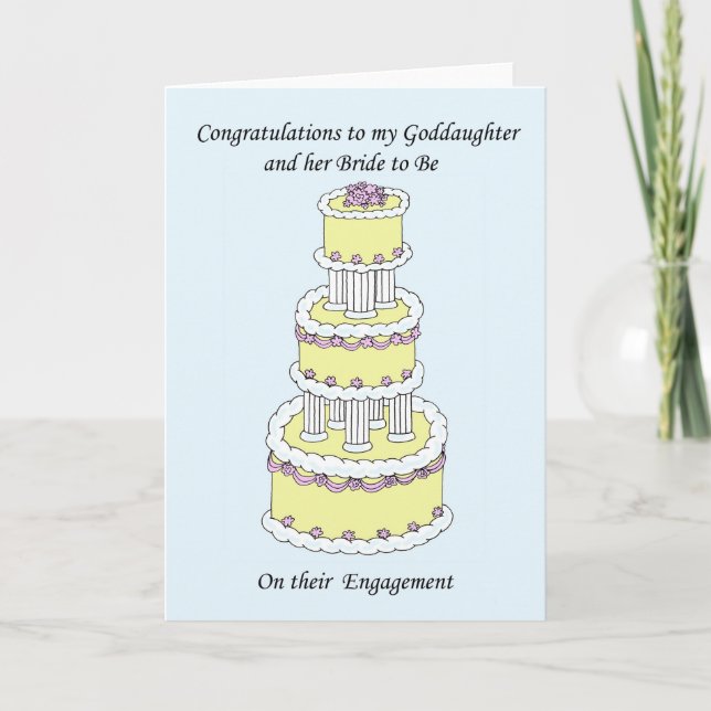 Patenttochter und Braut, zum auf Verpflichtung zu Ankündigung (Vorderseite)