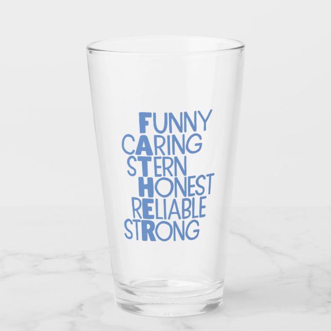 Pater Attributes Crossword Art Glas (Vorderseite)