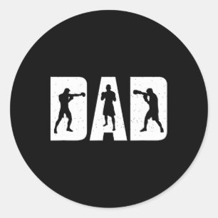Pater Boxing Competition Training Boxing Club Vate Runder Aufkleber