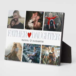Pater Daughter Heart Foto Grid Collage Fotoplatte
