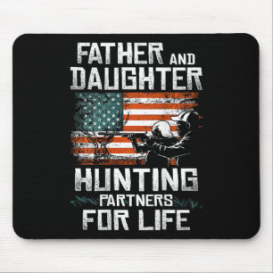 Pater Daughter Jagdpartner - Amerikanische Flagge Mousepad
