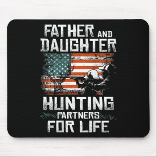 Pater Daughter Jagdpartner - Amerikanische Flagge Mousepad