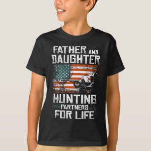 Pater Daughter Jagdpartner - Amerikanische Flagge T-Shirt
