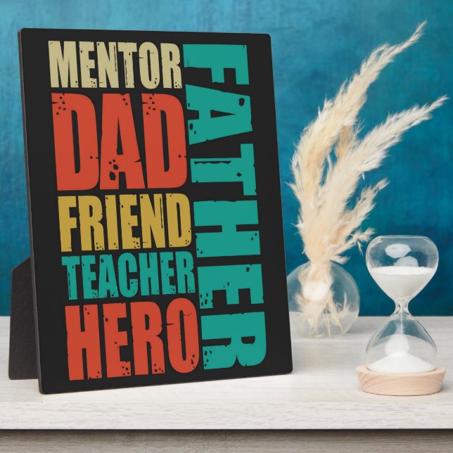Pater Friend Mentor Vater Doacher Hero Fotoplatte (Seite)