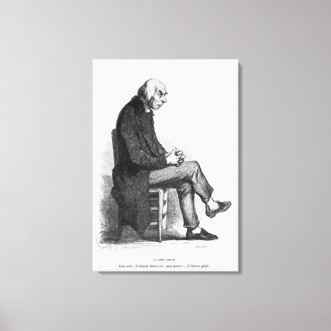 Pater Goriot, Illustration von 'Le Pere Leinwanddruck (Vorderseite)