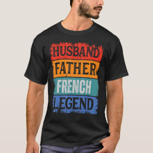 Pater Husband FRENCH Legend Proud Vater Retro Papa T-Shirt