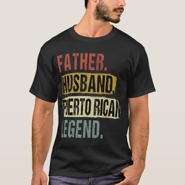 Pater Husband Puerto Rican Legend Puerto Rico Vate T-Shirt (Vorderseite)