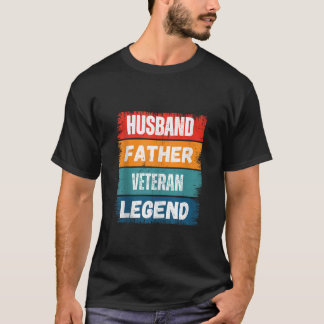 Pater Husband VETERAN Legend Proud Vater Funny Ret T-Shirt