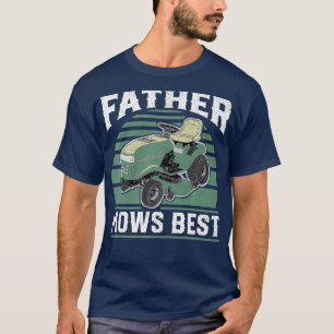 Pater mäht schönste lustige Rasenmäher im Retro T-Shirt