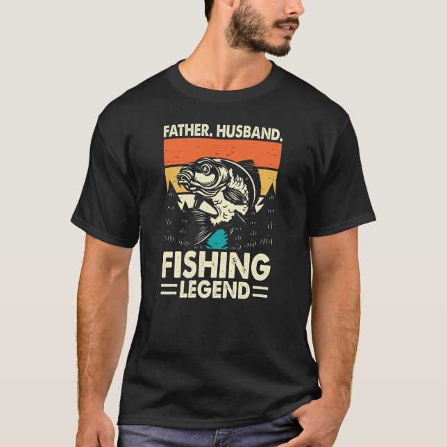 Pater Mann Angellegende lustige Retro T-Shirt (Vorderseite)