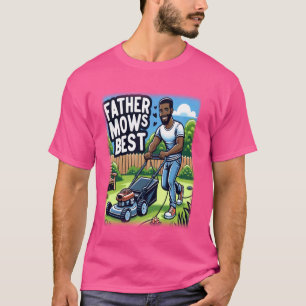 Pater Mows Best African American Vater Mowing Lawn T-Shirt