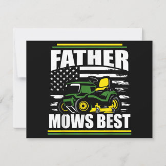Pater Mows Best Funny Lawn Mower American Flag Fla
