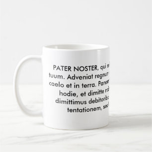 PATER NOSTER oder der unser Vater Kaffeetasse