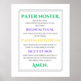 Pater Noster Print Poster