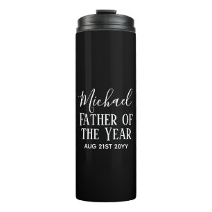 Pater of the YEAR VATER Husband Man CUSTOPM TEXT Thermosbecher