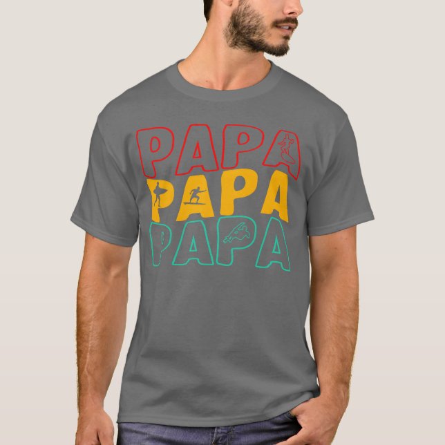 Pater Papaee Protector Provider Retro T-Shirt (Vorderseite)
