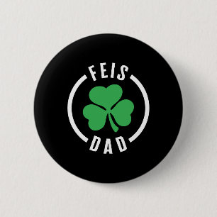 Pater Shirt, Feis Vater Drei Leaf Klee Lucky Button