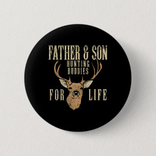 Pater Son Jagd Buddies Matching Jäger Vater Männer Button