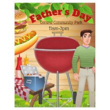 Pater-Tag Picnic-Feier Werbeaktion Flyer