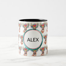 Paterna Blume Rentier Weihnachtsmagie Kaffee Tasse