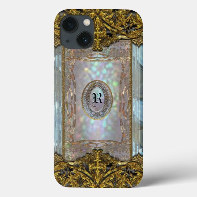 Paternost schillerndes Ritz Monogramm Case-Mate iPhone Hülle (Rückseite)