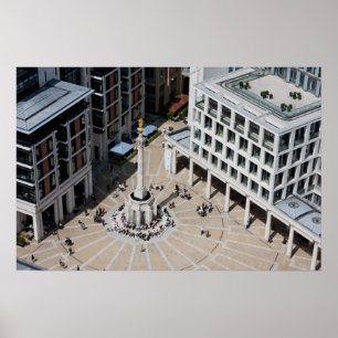 Paternoster Quadrat in London England Poster