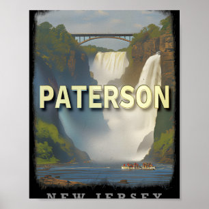 Paterson New Jersey Nj Wasserfall Wunderland Sd617 Poster