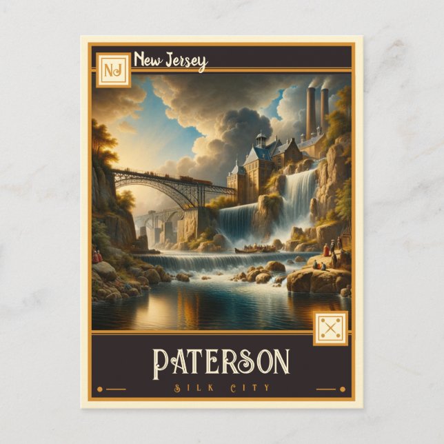 Paterson, New Jersey | VINTAG Postkarte (Vorderseite)
