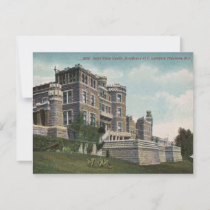 Paterson NJ, Lambert Castle, View der 40er Jahre Postkarte