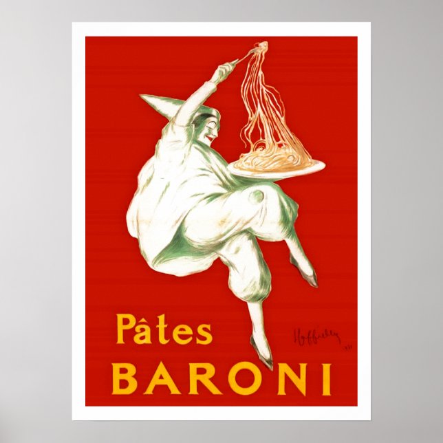 Pates Baroni Cappiello Vintage Werbung Poster (Vorne)