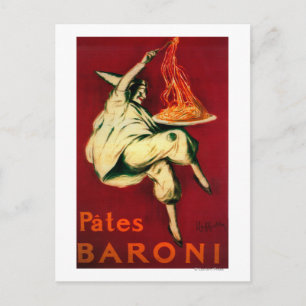 Pates Baroni Vintage Poster Europa Postkarte